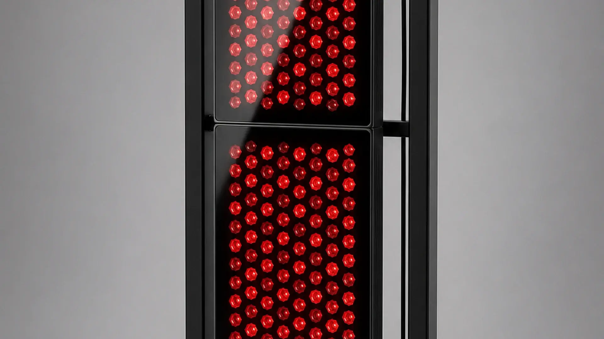 ALPHALUX ARRAY204 full-height red light panel on an adjustable floor stand