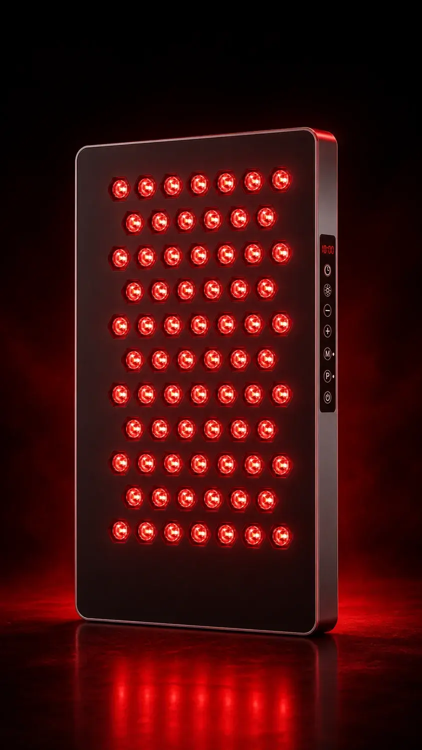 Red light detail representing ALPHALUX research-led design
